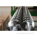 Tornillo gemelo paralelo y cilindro para maquina de extrusion de perfiles de tuberia de PVC Bausano MD125 / 30 PLUS